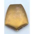 Vintage Elgin American Beauty Gold Tone Floral Design Powder Compact Mirror