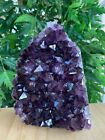 Extra Large Uruguayan Deep Purple Amethyst Cluster  Amethyst Geode  Raw Amethyst