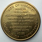 Vintage John Adams Bronze Medal 2nd President Son Of Liberty 29mm