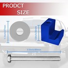 Qztyty 4pcs Truck Tool Box Mounting Kit  Hooks  Pickup Blue