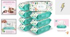 Baby Wipes Hypoallergenic Sensitive Skin Unscented Chamomile Aloe 800 Ct 8 Packs