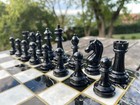 Luxury Chess Set With Storage Marble Pattern Board Weighted Pieces     xmas Gift