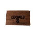 Vintage Grandmas Kitchy Antique Recipe Card Box Wood Cabinet Empty Box