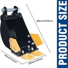 200mm Narrow Bucket Mini Excavator For Mini Digger Attachments 0 8-2 Ton New