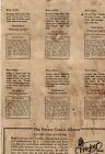 1928 Babe Ruth  New York Yankees Fro-joy Uncut Reproduction Sheet  tcma 