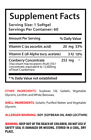 Cranberry Powder Cranberry Concentrate 50 1 Cardiovascular Health Supplement 2b