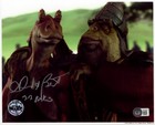 Ahmed Best  jar Jar Binks  Star Wars Signed 8x10 Official Pix Opx Beckett Bas