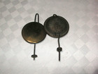 2 Old  Antique Clock Pendulum Bobs
