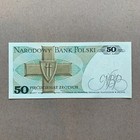 Poland 50 Zlotych Banknote  1988  Polish Currency Cross Paper Money Eagle