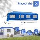 10x30  Canopy Party Tent Wedding Outdoor Waterproof With 8 Removable Walls Blue