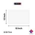 Flexible Vinyl Blank Magnetic Sign Sheets With Round Corners - Printable Magn   