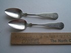 2 Antique W d  Beasom Of Nashua  N h  Coin Silver Spoons