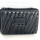 Tumi For Delta Hard Case W  Eye Mask Black Zip Around Travel Toiletry Cosmetic