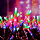 48 Pcs Foam Glow Sticks  Glow Sticks Bulk With 3 Modes Colorful Flashing  Light