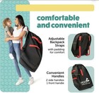 Hoovy Car Seat Cover Bag Airplane Travel Black red Handle With Care Essentials 