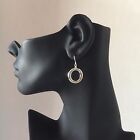 New Women Fashion Jewelry 925 Sterling Silver Plated Hoop Dangle Hook Earrings