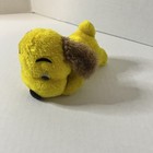 Vintage R Dakin Yellow Puppy Dog Plush 6    Laying Stuffed Animal Japan 1977