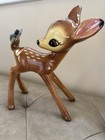 Vintage Disney Evan K Shaw 8    Tall Bambi 1940   s Ceramic Figurine Set Of 2