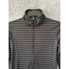 Nike Pro Hyperwarm Striped 1 2 Zip Long Sleeve Women S Black Pullover Stretch