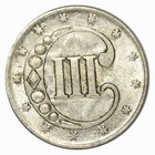 1851 Three Cent Silver 3cs   High Grade Au bu