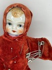 Antique Collectable Porcelain Doll Head Hat Pin Cushion Vintage