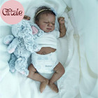 18 Inch Black Reborn Baby Doll Full Silicone Realistic African American