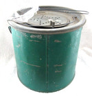 Vintage Floating Galvanized Minnow Bucket   Hinges And Handles Are All Good