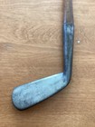 Antique Hickory Wood Shaft Driving Iron Smooth Face 1890s D7  39 25     20  Loft 