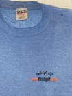 Budget Car Rental Crewneck Sweatshirt Raleigh Nc Men s Xl Blue Oneita Vintage