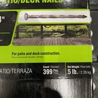 Grip Rite 12d 3-1 4  Galvanized Exterior Spiral Shank Deck Patio Nails  5lb 399p