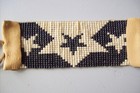 Hand Made Glass Seed Bead Loom Work Southwest Style Featuring Stars