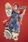 Grim Reaper   Scythe Halloween    santa Muerte     Figurine Gothic Decor Skeleton