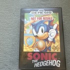 Sonic The Hedgehog Sega Genesis Not For Resale Case   Manual  Only 1991   