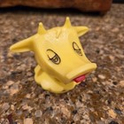 Yellow Head Whirley Industries Moo Cow Creamer Dispenser Smiley Top Only Flaw