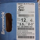 Brunswick Twist Black gold silver 1st Quality Bowling Ball 12 Lb New In Box  007
