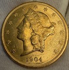 1904  20 Liberty Head Double Eagle Gold - Bu - 0 44 Hd Video