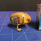 Vintage Tin Wind-up Pecking Chicken In Box No Key Works 