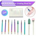 10pcs Nail Art Grinding Drill Bits Electric Manicure Machine Diamond Bullet Bit