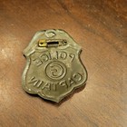 Vintage Police Captain Badge Pinback  police Captain  With  g  Emblem Toy