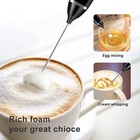 Handheld Milk Frother Usb Rechargeable 3 Speed Coffee Latte Egg Beater Mixer