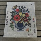 Coats   Clark Floral Bouquet Needlepoint Canvas  5739 