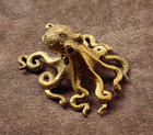 Chinese Bronze Copper Statue Hand Carved Octopus Figurine 80246