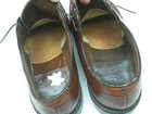 Vintage Distressed Made In Usa Cognac Pebbled Leather Oxford Shoes Size 8 5 Eee