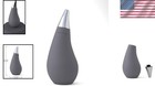 Kitchen Bathroom Squeezable Soap Dispenser Tear Drop Shape Bottle Gray 7oz