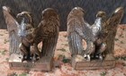 Vtg American Eagle 1776 Bicentennial Silver   Brass Bookends Philadelphia Mfg Co