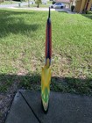 39    Pelican With Fish Hand Carved Wood Tropical Sculpture Bird Decor Tiki Bar