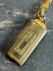 Pocket Watch Key Chain Fob Vintage Braided Plastic With Brass     20    Unique
