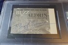 Buzz Aldrin Autographed 3 5x5 5 Cut Nasa Space Astronaut Moonwalker Psa Slabbed