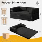 Convertible Sofa Bed  Tri-folding Mattress Queen Futon Couch Bed  Boneless Sl   