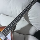 Electric Bass Guitar Flamed Maple Top    4-string Black Finish Chrome Hardware